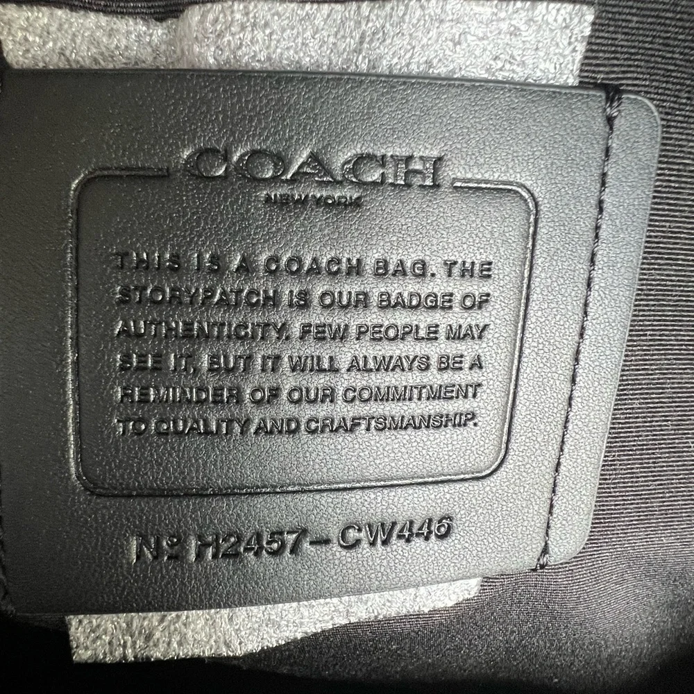 Coach Signature Black and Gray Men's Backpack